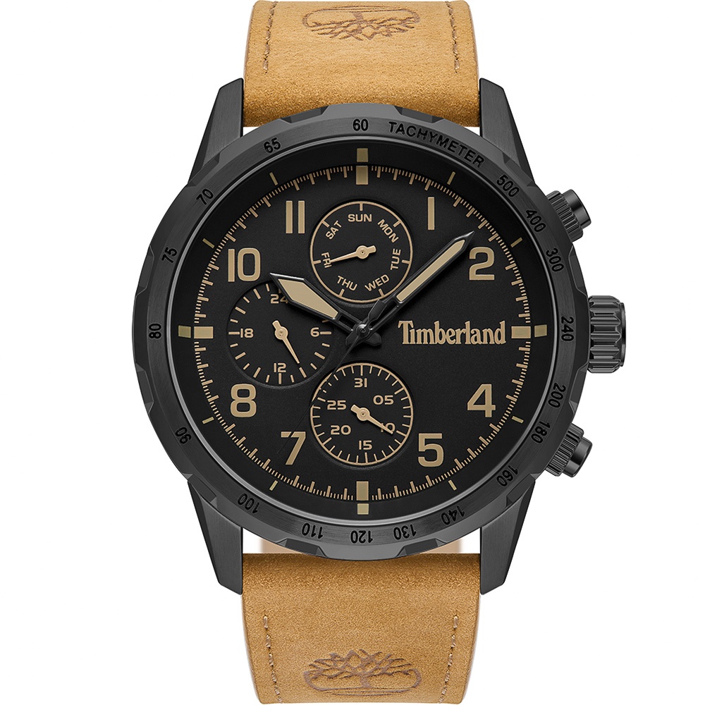 Timberland 天柏嵐 CAMPTON系列 三眼多功能手錶-黑 TDWGF0055403, , large
