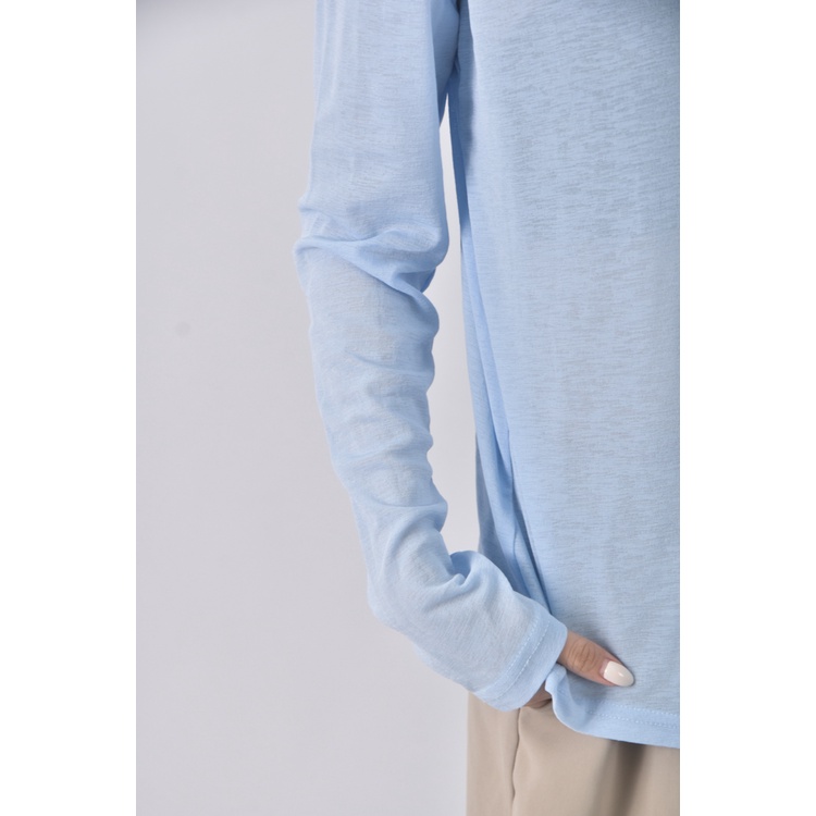 (XL) 紫皇冠質感圓領紫色長袖上衣二手衣, , large