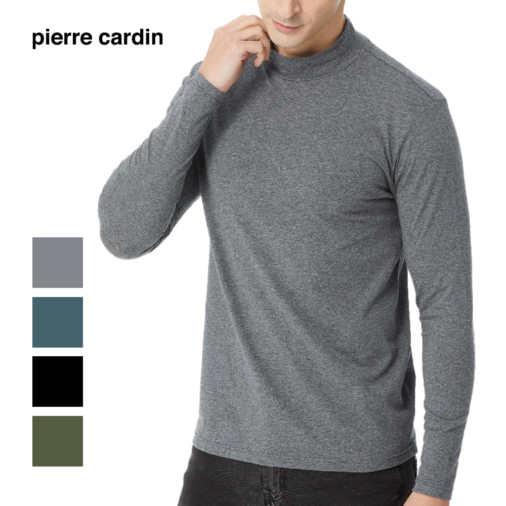 PC彈力棉半高領長袖衫, , large