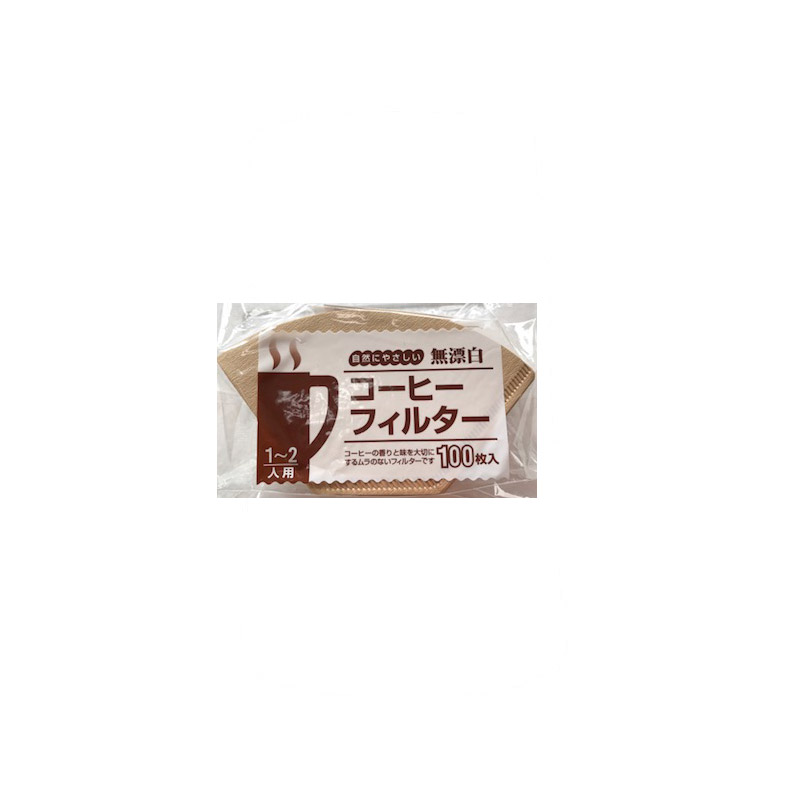 [日本製 扇形咖啡濾紙 1-2人100入] JA-P-010-101, , large