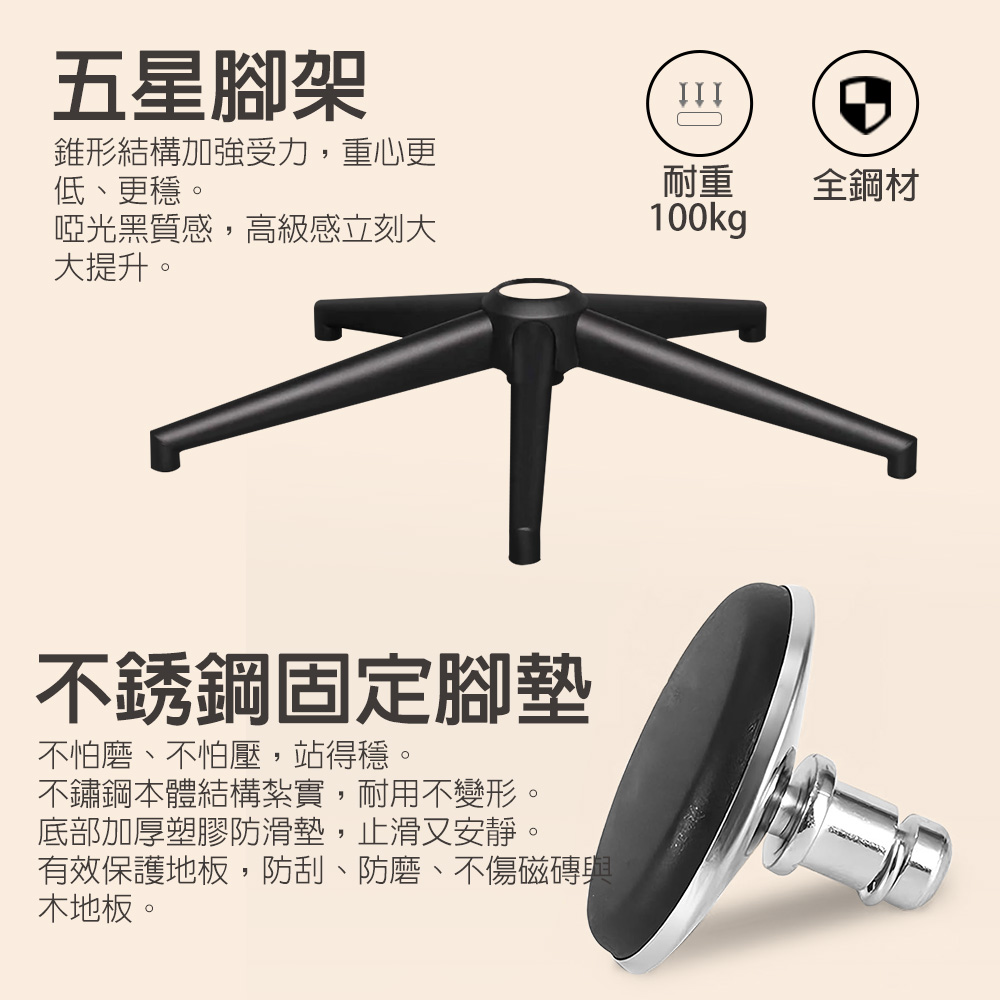 【G+居家】免組裝 設計師方格扶手皮革高吧檯五爪高腳椅-黑皮, , large