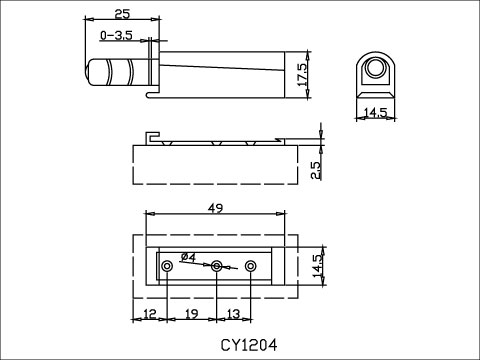【協進五金】Push磁性阻尼器 (ABS)灰色, , large