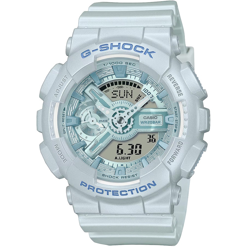 CASIO 卡西歐 G-SHOCK 珠光系列 粉彩運動女錶 手錶 GMA-S110ST-2A