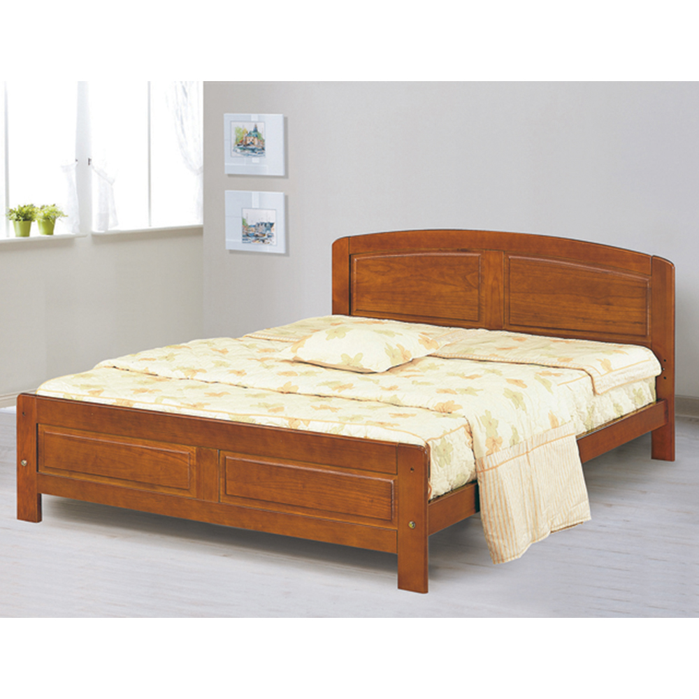 【唯熙傢俱】華歌柚木色5尺雙人床, , large
