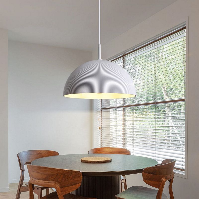 【卡米達】E27金屬餐廳單吊燈(CA5313-1P-WH), , large