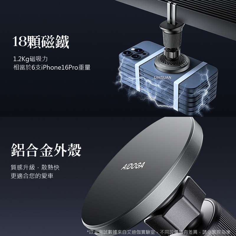 AIDOGA MAG4121 MagSmart MagSafe 15W Car Charger, , large