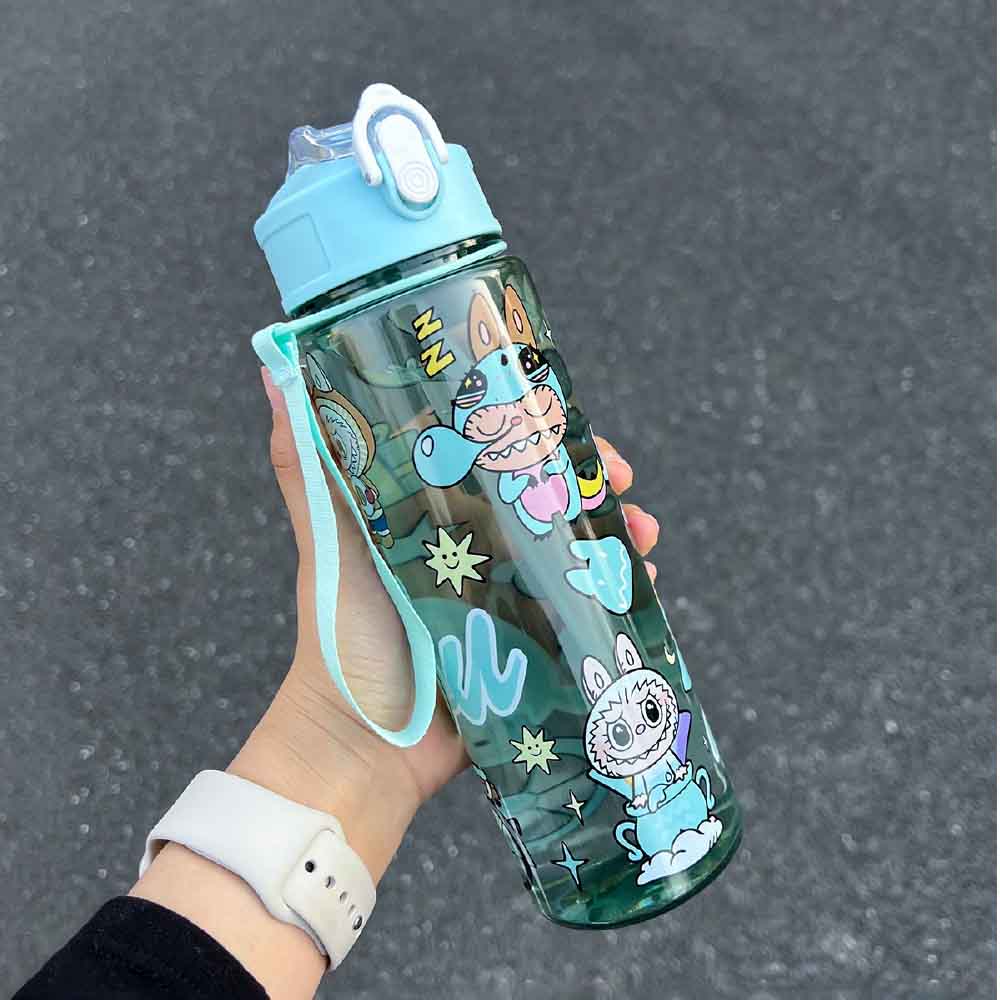 Cute Straw Water Bottle, , large