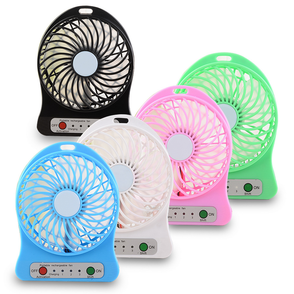 FN10 Portable Lightweight Mini Powerful Fan, Pack of 2, with 3 Free Gifts, Random Color, 顏色隨機出貨, large