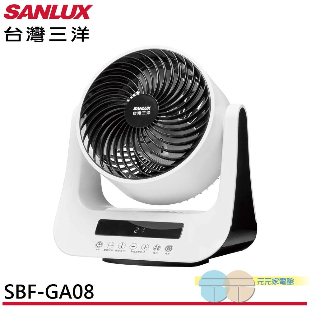 SANLUX 8" DC Smart Circulator Fan SEF-GA08, , large