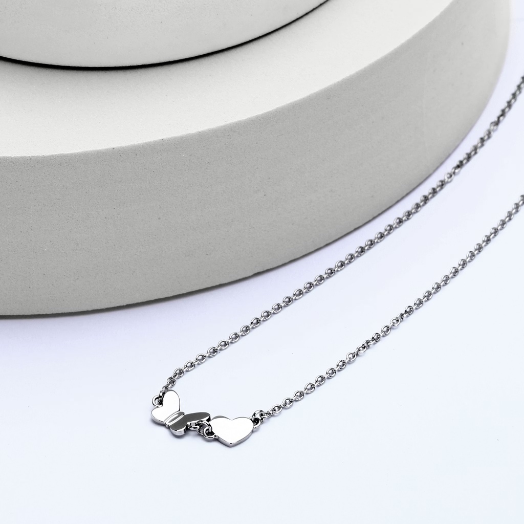 【MORELLATO】Talismani 不鏽鋼心躍蝶舞項鍊 SAUN32, , large