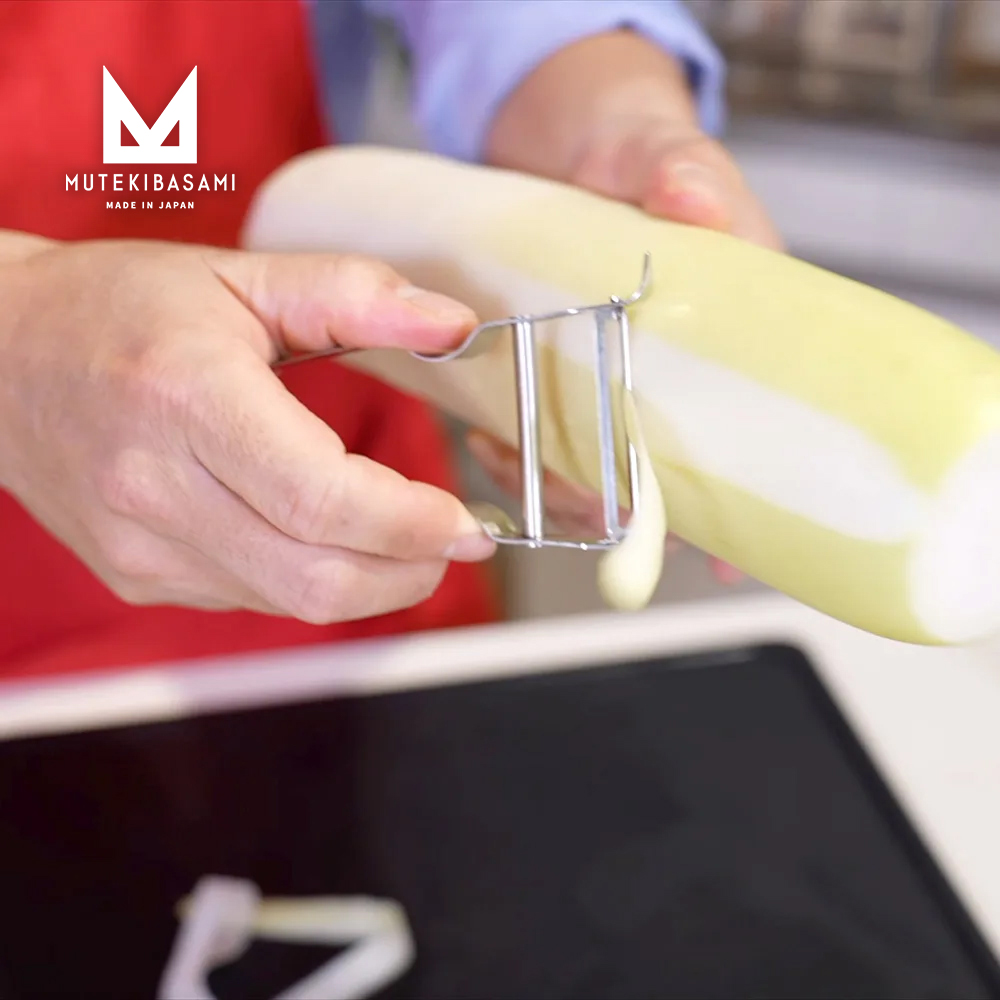 【日本協和工業】日本製不鏽鋼料理凹凸型削皮刀(智慧型削皮器/MUTEKIBASAMI系列), , large