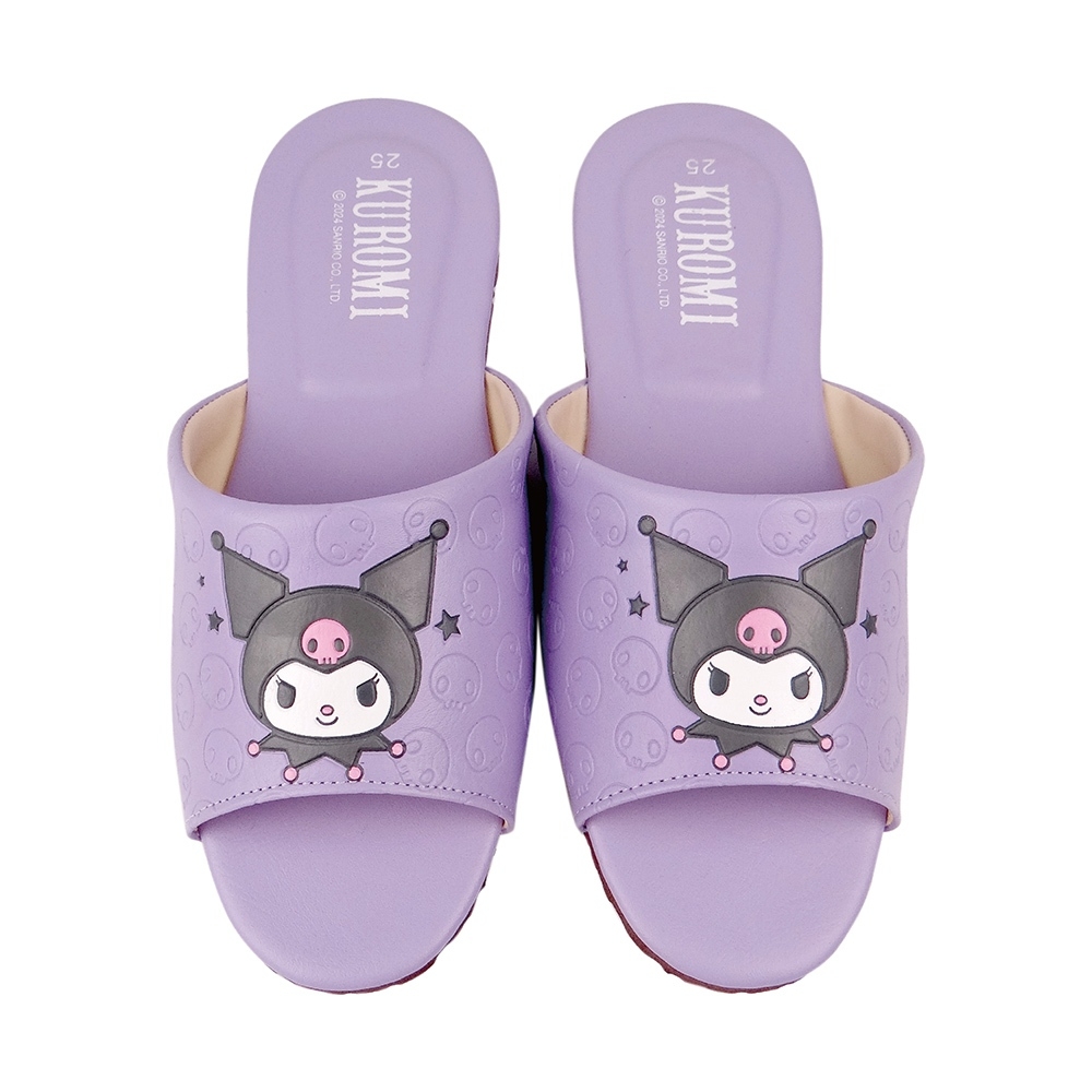 Large size relief leather slippers