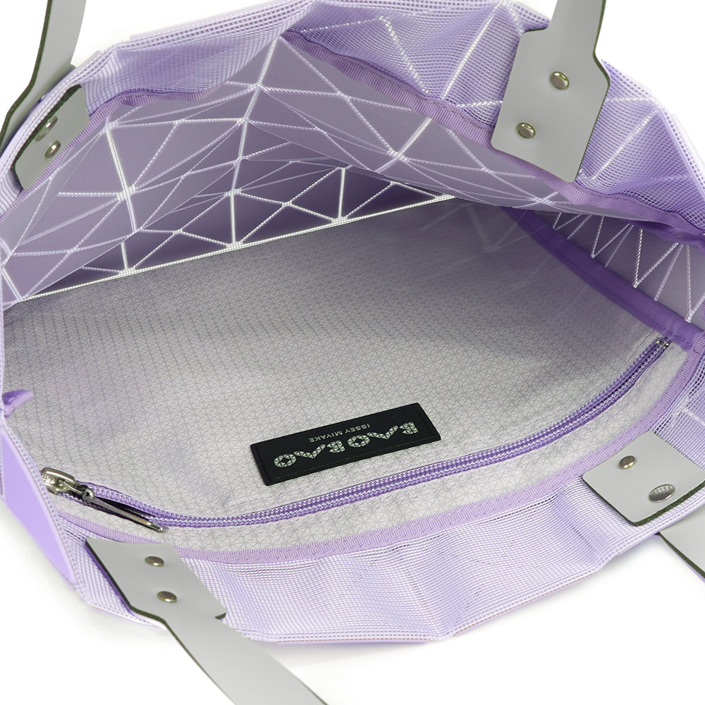 ISSEY MIYAKE BAO BAO LUCENT 6x6 霧面雙色托特包(淺紫色/紫色), , large