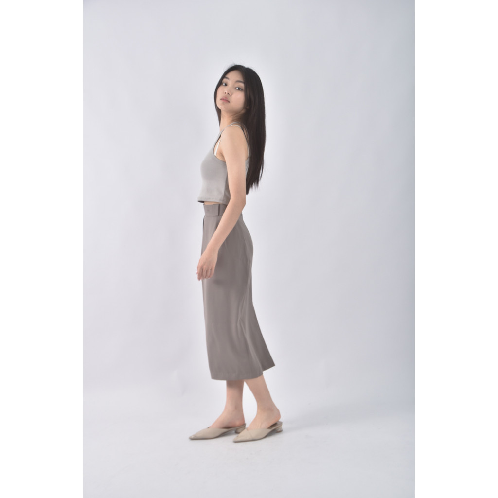 (S) aggie grey s簡約綠色長裙二手衣, , large