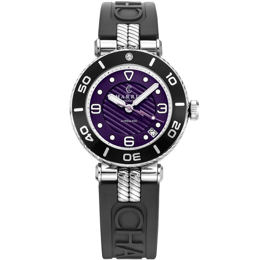 CHARRIOL 夏利豪 St-Tropez系列 運動風現代機械錶-36mm SF36ABS.142.003, , large