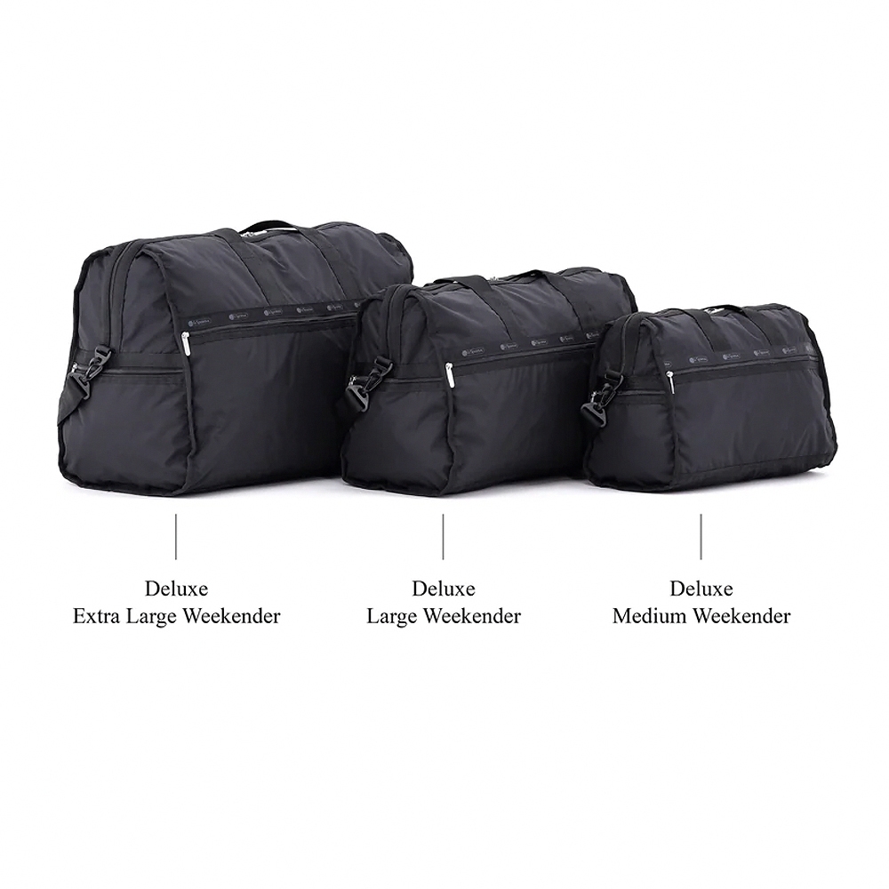 Lesportsac Deluxe Extra Large Weekender 豪華加大型旅行包-經典黑, , large