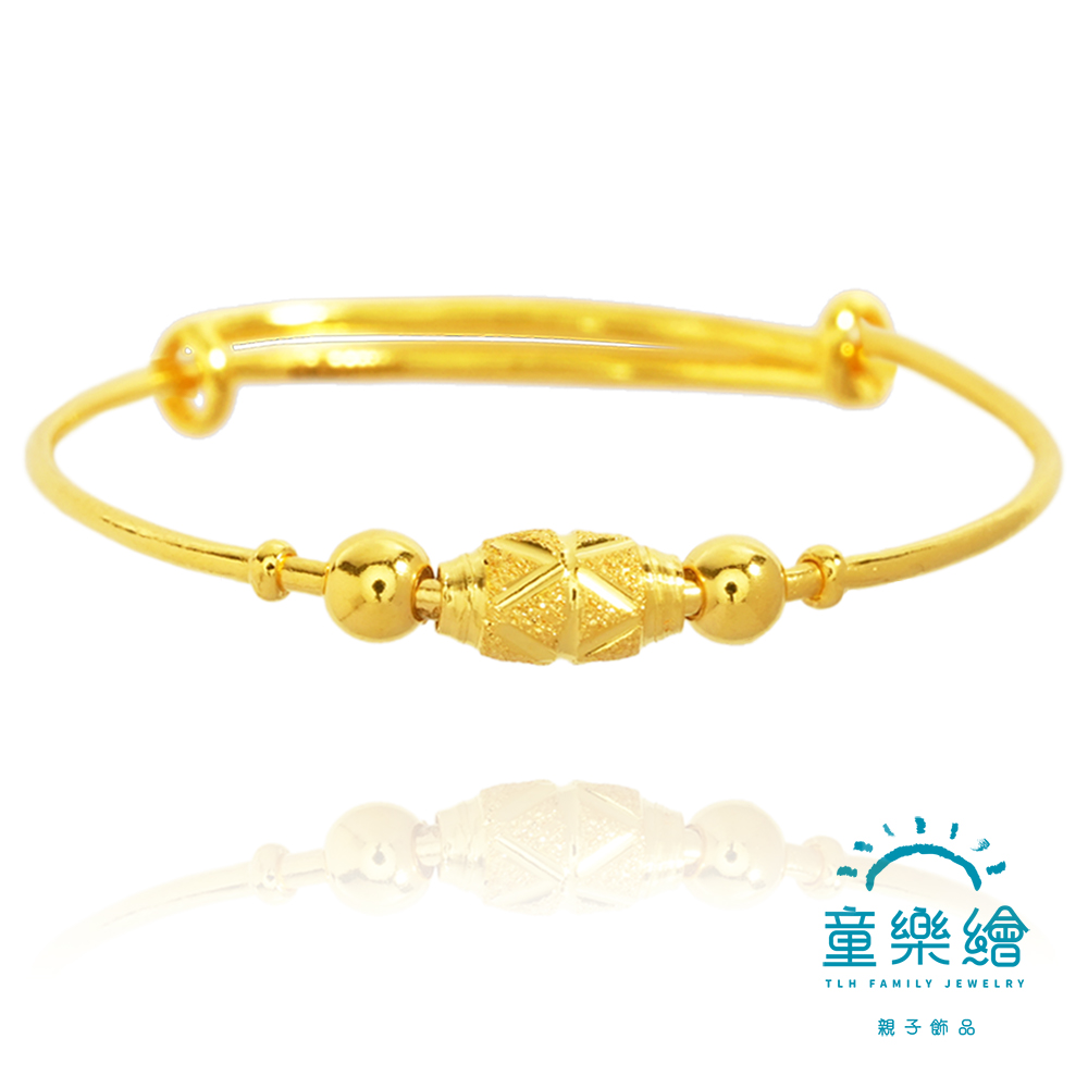 【童樂繪金飾】兒童彌月黃金手環- 幸運轉運珠 約重0.74錢±0.05 (滿月 彌月金飾 彌月禮), , large