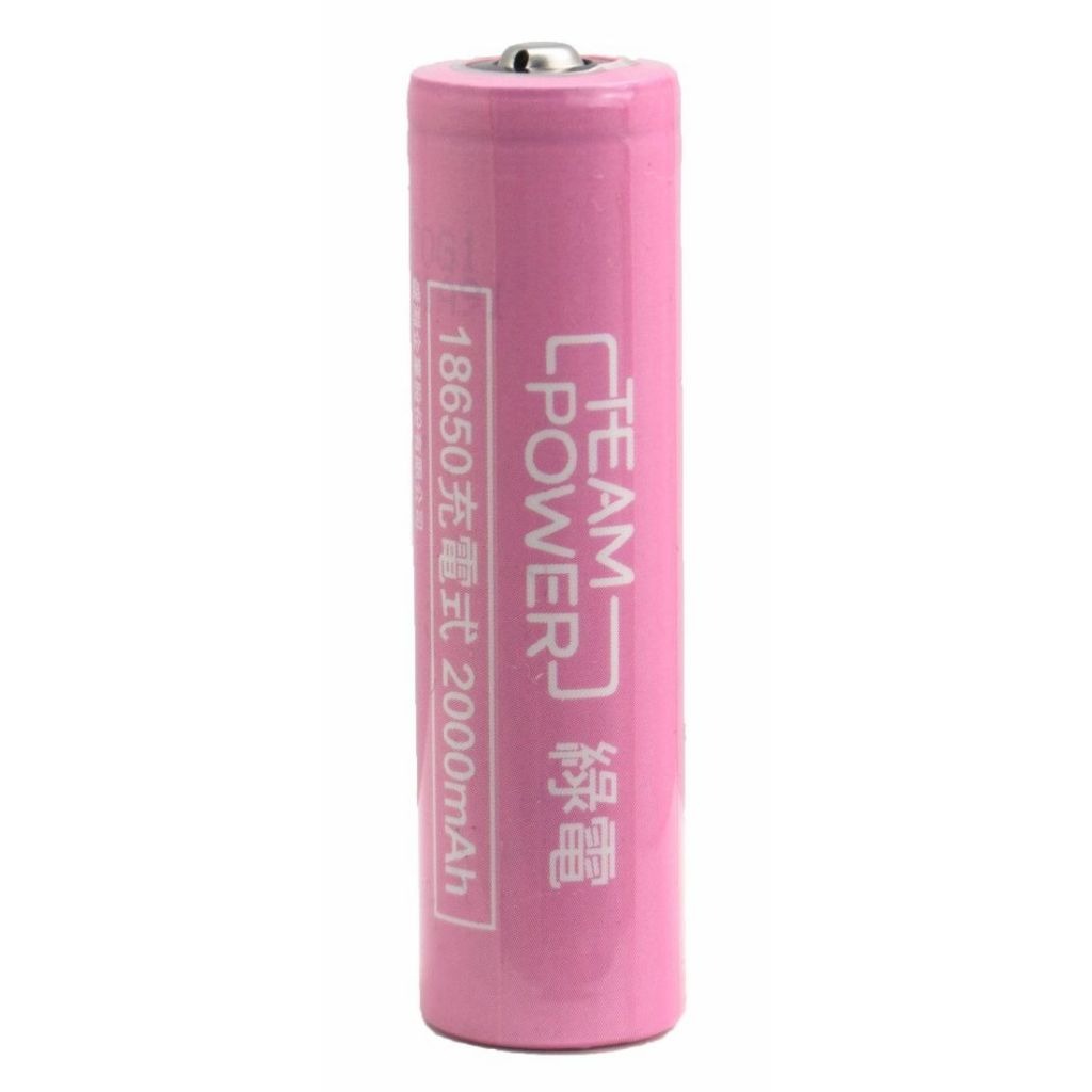 [寶旺旺] TEAM POWER 綠電 18650 充電式鋰電池 2000mAh（高頭）LI 18650-20, , large