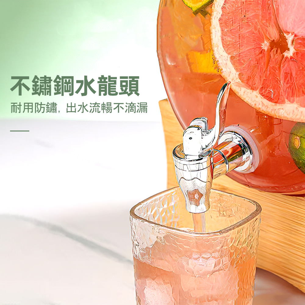 【上手家居】2.5L大容量水壺桶 2.5L(冷水壺/玻璃飲料桶/梅森罐/可樂桶), , large