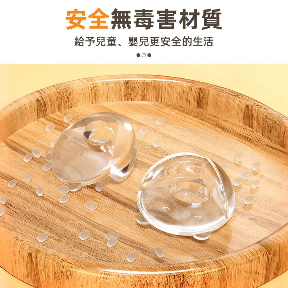 【上手家居】透明防撞角-熊熊款 4入組(防撞條/防撞墊/桌腳防撞/嬰兒防撞), , large