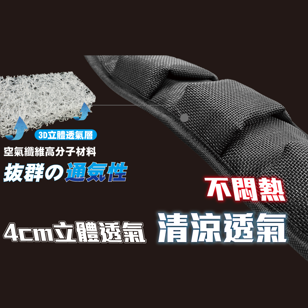 [LightWay錸崴]超透氣減壓雙肩背帶護腰組/020C003, , large