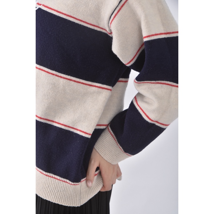 (XL) urban story韓牌條紋藍色長袖上衣二手衣, , large