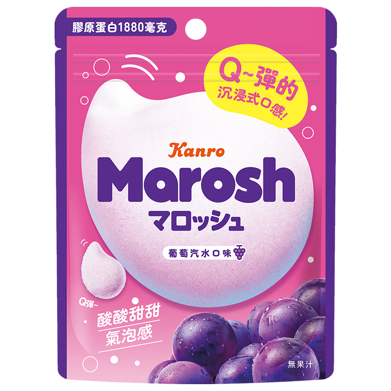 日本甘樂Marosh軟糖-葡萄汽水口味, , large