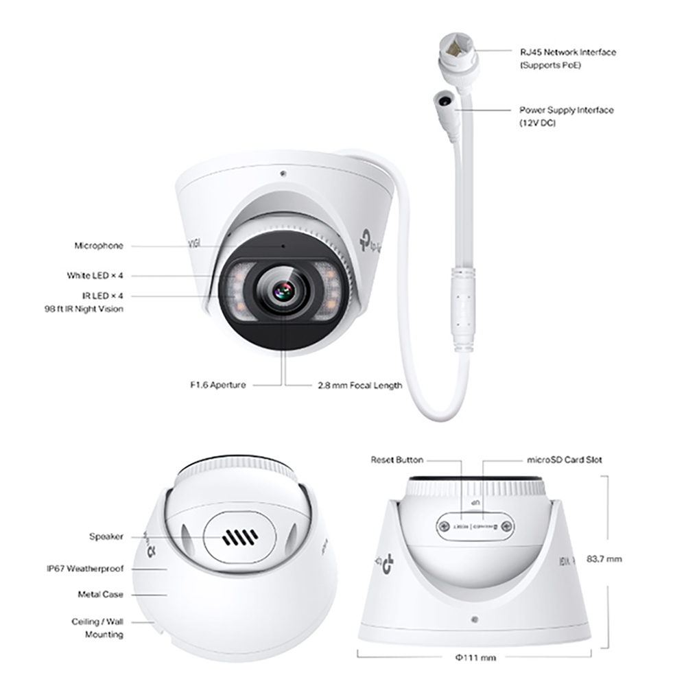 TP-LINK 昌運監視器組合 NVR1008H-8MP 8路主機+VIGI C485/C385*6, , large