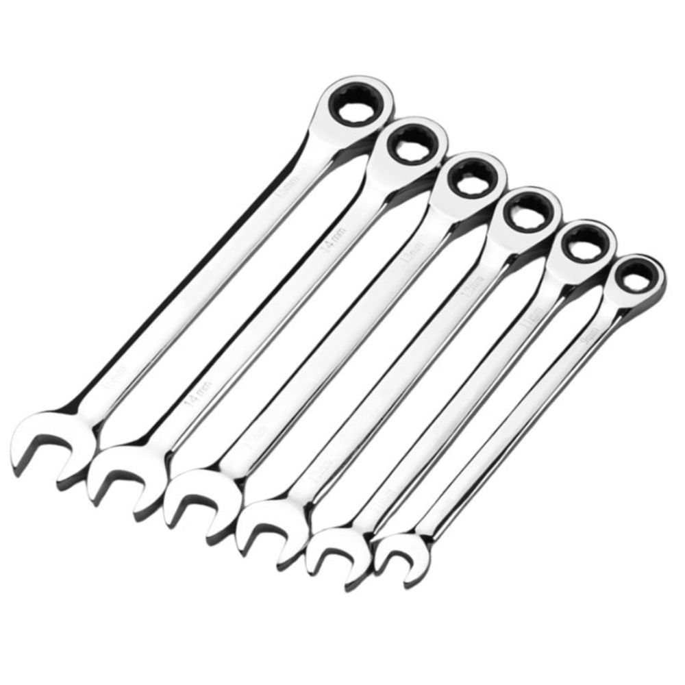 Ratchet wrench with open end cap, automatic bidirectional -13mm, , large