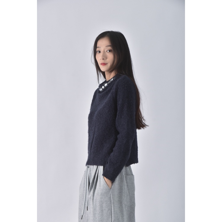 (L) 【房業涵私服】net寶石藍色毛衣二手衣, , large
