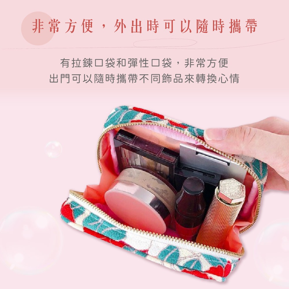 日本製 【Passage Bois】山茶花 大開口面紙化妝包, , large