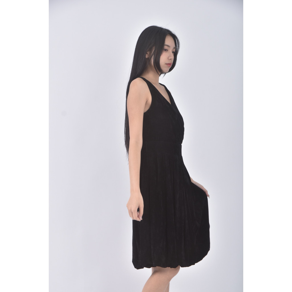 (M) fashion show質感無袖黑色洋裝二手衣, , large