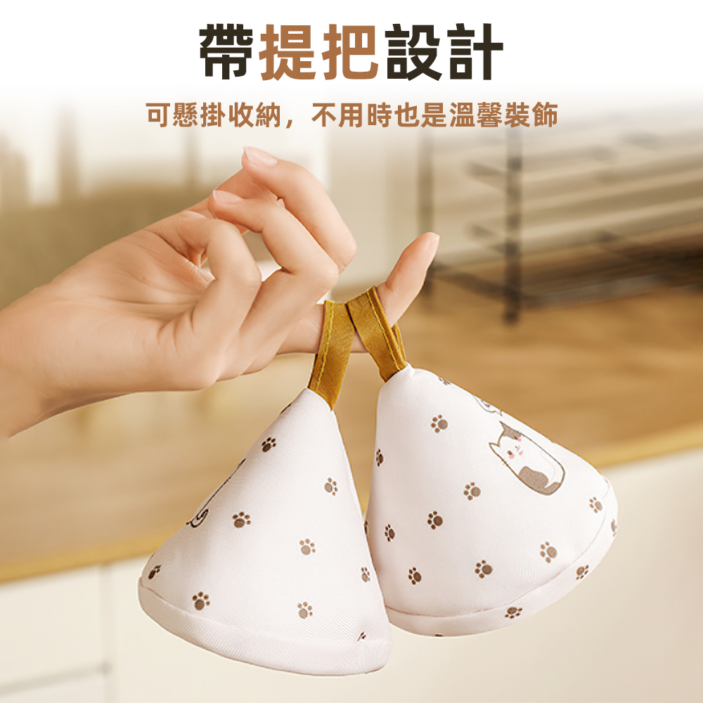 【上手家居】防燙鍋蓋帽 貓貓兩個裝(鍋蓋帽/隔熱手套/鍋帽/隔熱鍋帽/鍋蓋套/隔熱鍋蓋帽/鍋蓋把手/三角鍋帽), , large