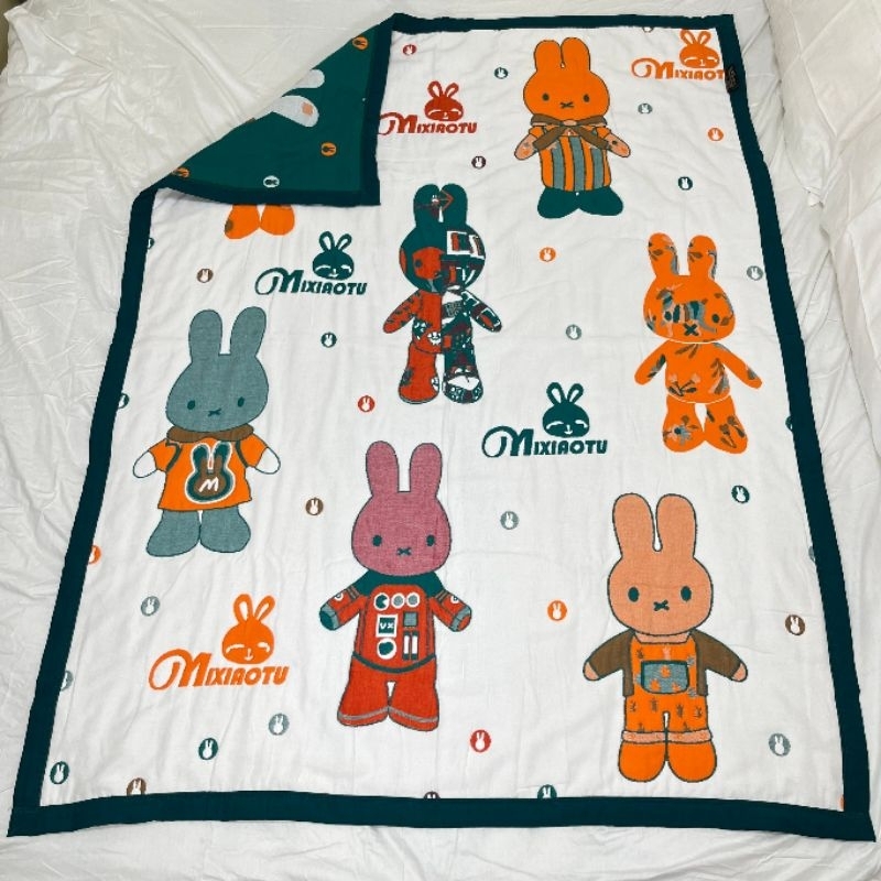 [Kaimei Cotton Industry] Randomly excellent autumn and winter limited edition! Single ten-layer gauze cute pattern air conditioning quilt (120×150cm), , large