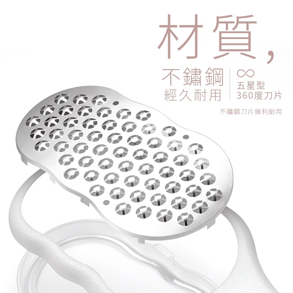 【上手家居】360度不鏽鋼磨腳皮刀 白色(腳皮刀/去腳皮/腳皮/刮腳皮/磨腳器/搓腳板/除腳皮/去死皮/刮腳皮刀), , large