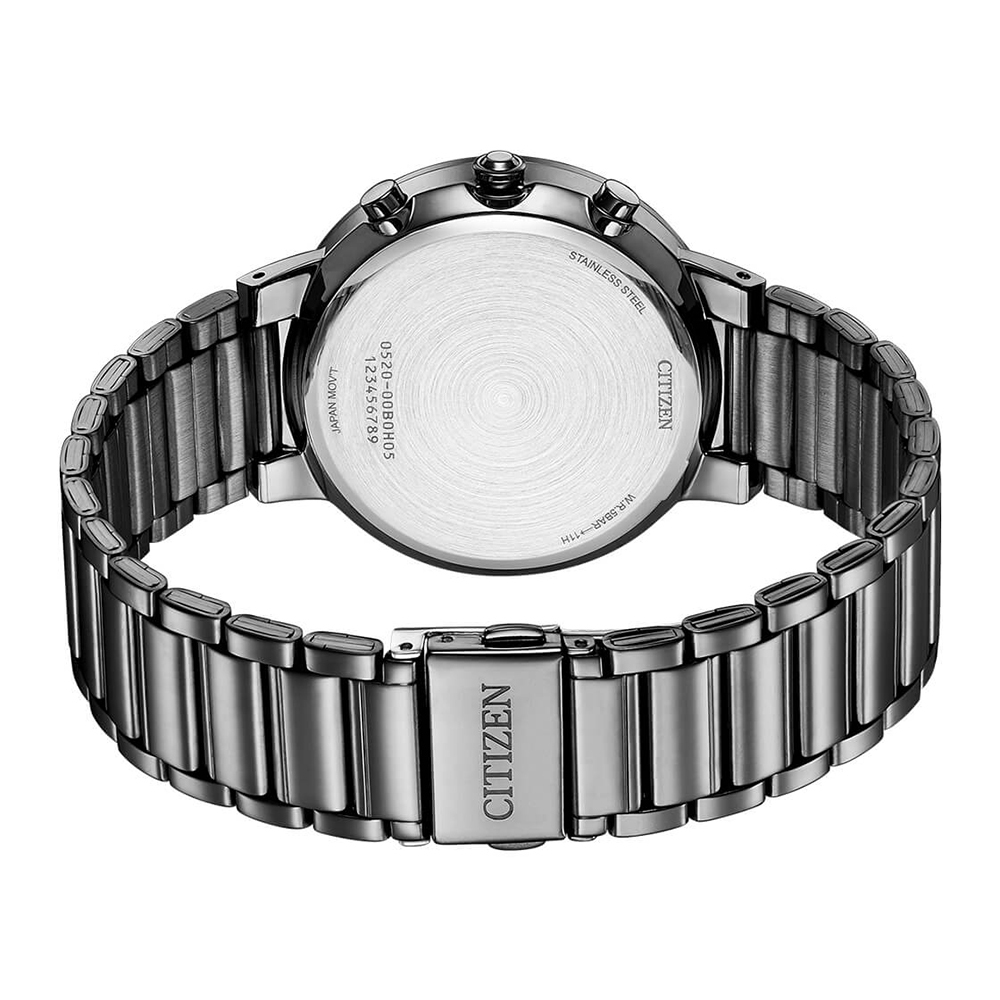 CITIZEN 星辰 Chronograph 紳男計時手錶 送禮推薦-鐵灰/42mm AN8227-53H, , large