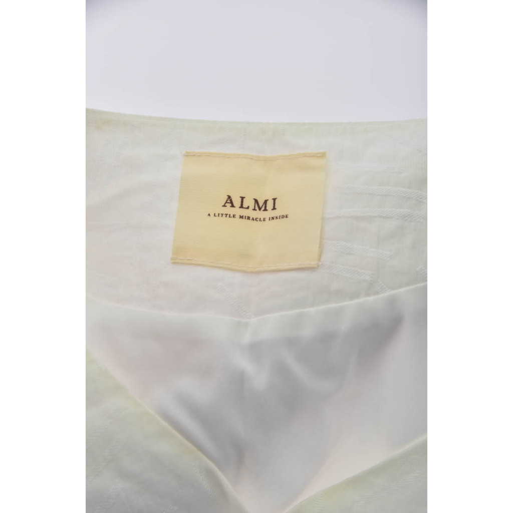 (M) almiv領白色長袖上衣二手衣, , large