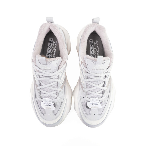 Kixpress-Skechers D'lites 5.0 女 休閒鞋 經典 復古 厚底 增高 穿搭 灰 紫 [150522LGMT], , large