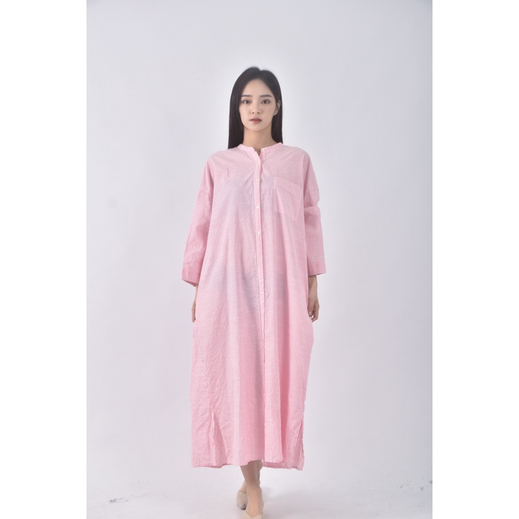 (2XL) urban research doors條紋粉色洋裝二手衣, , large