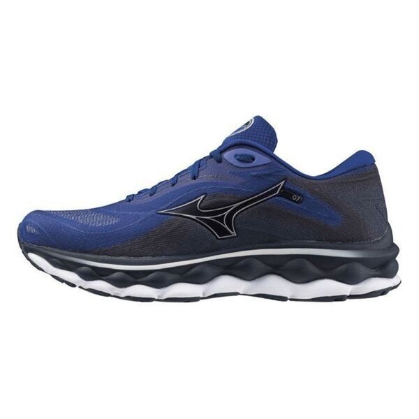 Mizuno Wave Sky 7 男 慢跑鞋 運動 路跑 一般型 緩震 透氣 耐磨 深藍 黑 [J1GC230254], , large