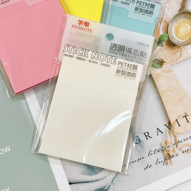 Transparent Memo Notes &ndash; White, , large