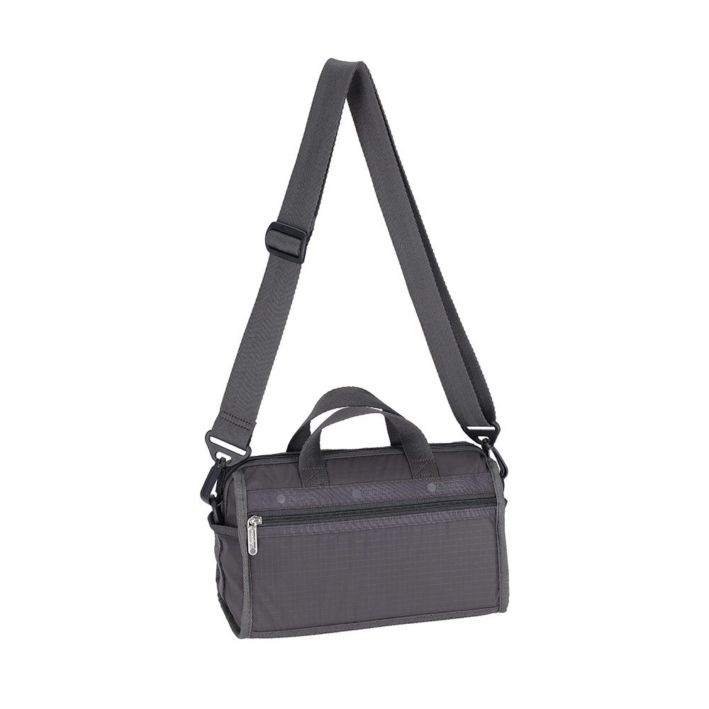 LeSportsacMINI DUFFEL CROSSBODY RECYCLED BLACK - 夜幕灰, , large