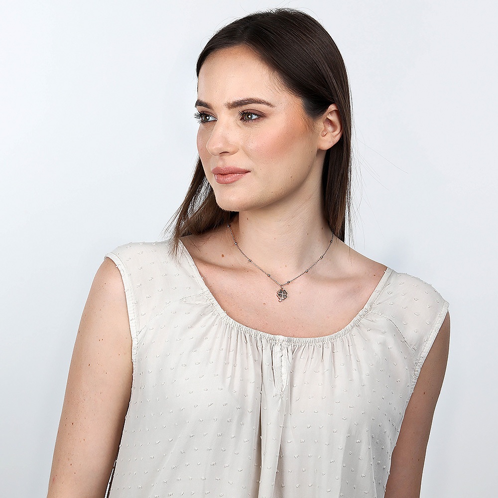 【快速出貨】MORELLATO TALISMANI系列 不鏽鋼 四葉草項鍊 SAUY05, , large