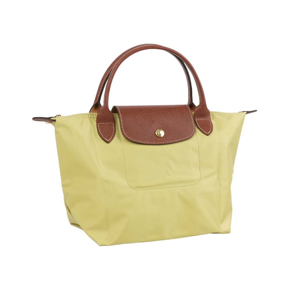 LONGCHAMP S號短把LE PLIAGE摺疊水餃包(開心果綠色), , large