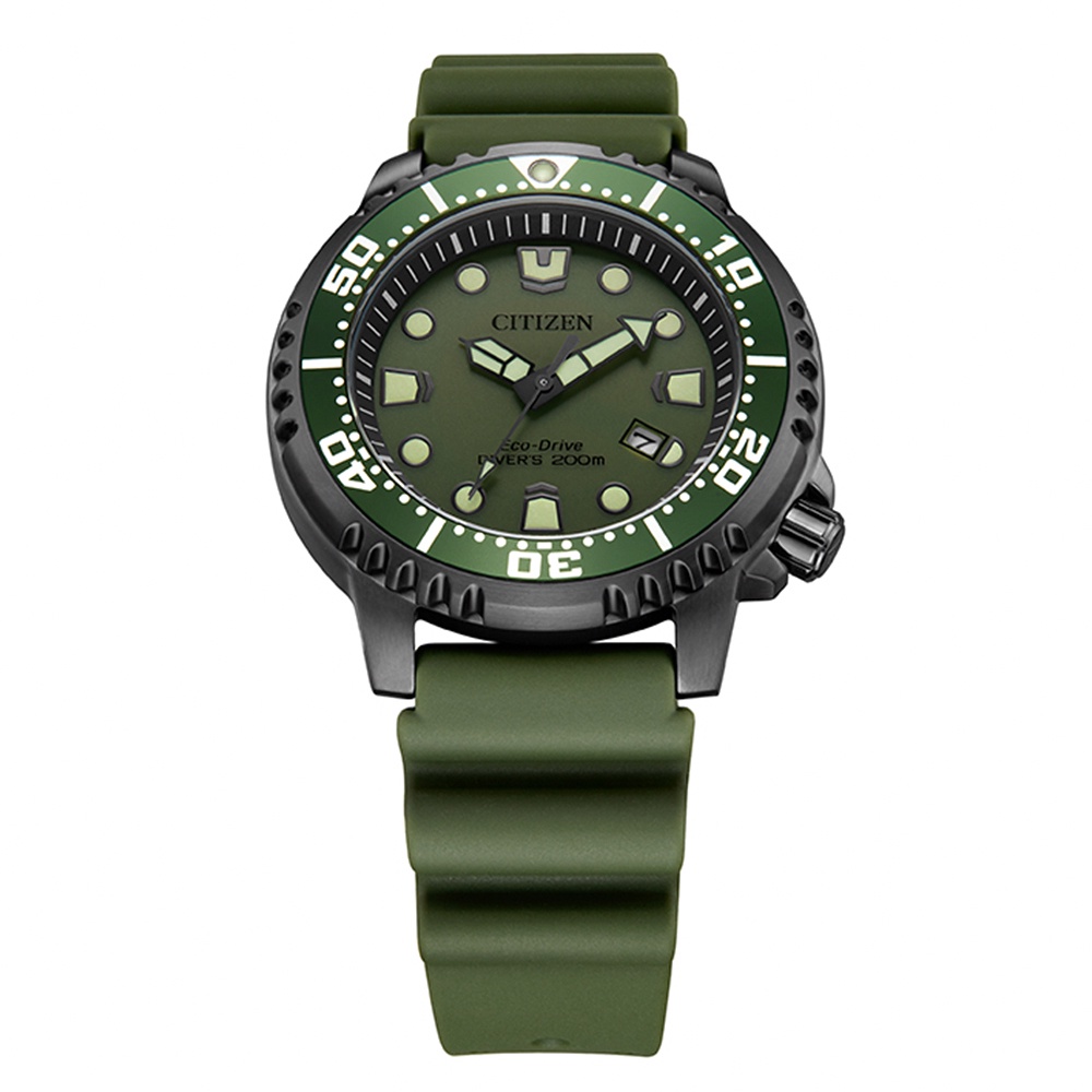 CITIZEN 星辰 PROMASTER 限量 MARINE 光動能200米潛水錶 BN0157-11X, , large