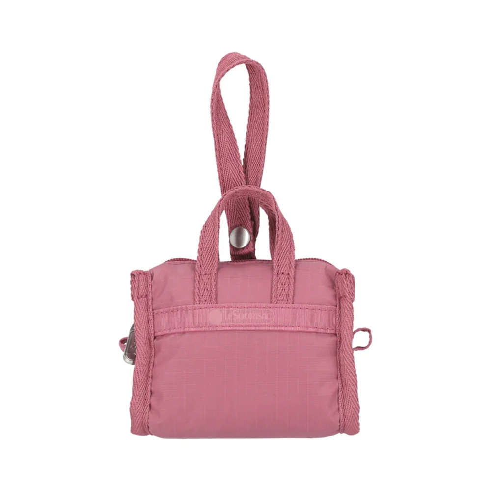 |快速出貨|Lesportsac Micro Weekender Charm 小吊掛飾零錢包 送禮-柔霧莓紫, , large