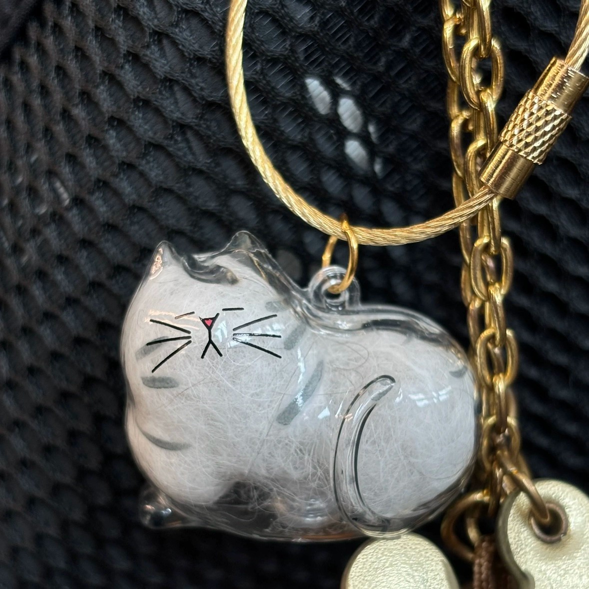 Cat Fur Keepsake Charm, , large