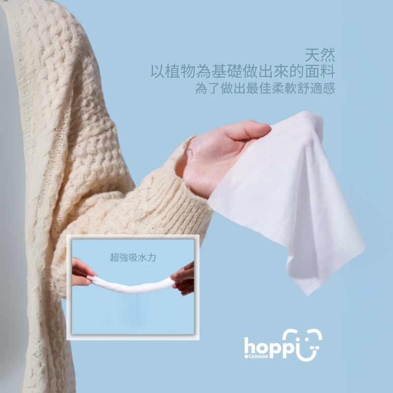 【意創趨術】Hoppi 雲柔乾濕兩用巾 100抽 12包/箱, , large