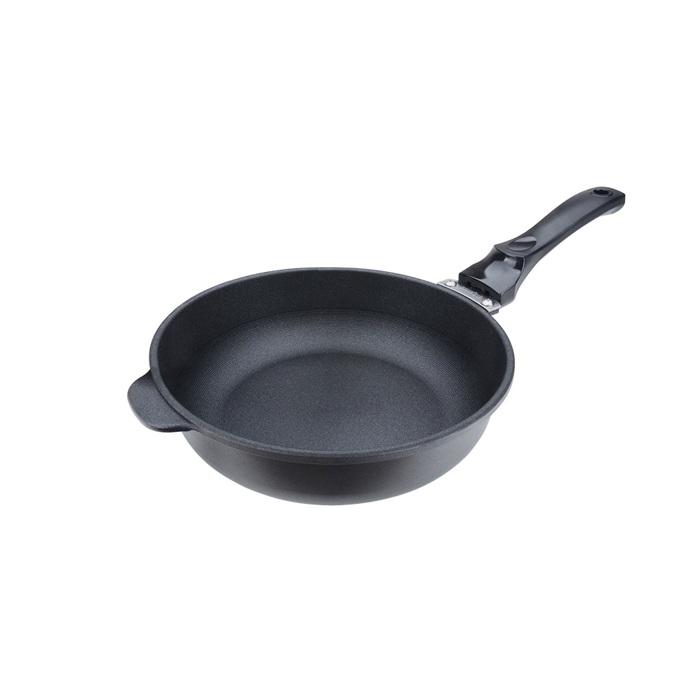 Miyaco 米雅可 遠紅外線陶瓷不沾深型平底鍋鐵鏟可用無蓋附蓋 無蓋32cm-Leidea樂德兒, , large