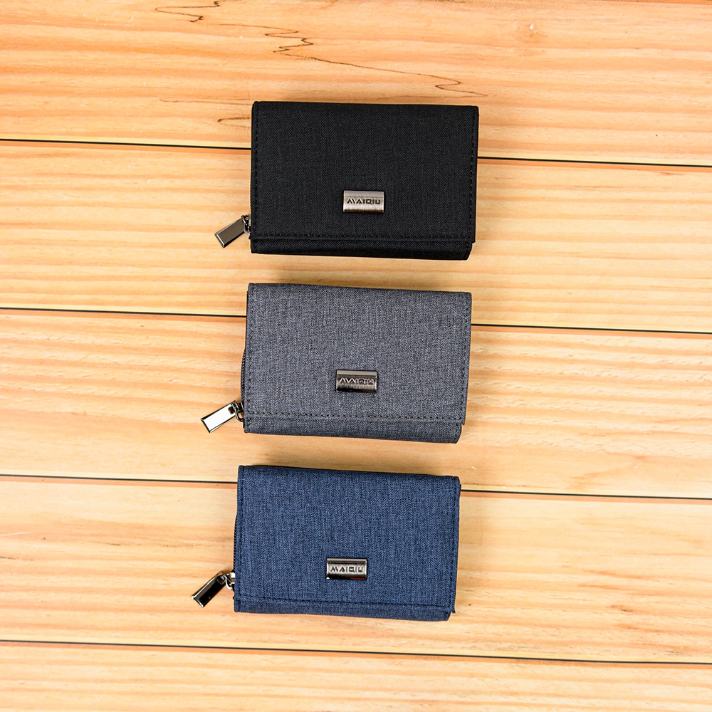 【MQ】Yamagata Fine Herringbone Zipper Short Clip, , large